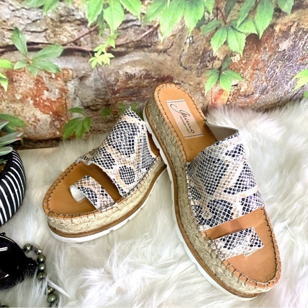Giamo leather espadrille sandals handmade in Spain 40/10